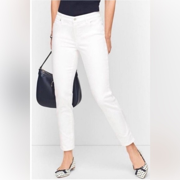 Talbots Denim - Talbots Simply Flattering Collection White Ankle Jeans